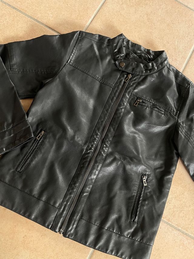 Chiodo ecopelle bambino