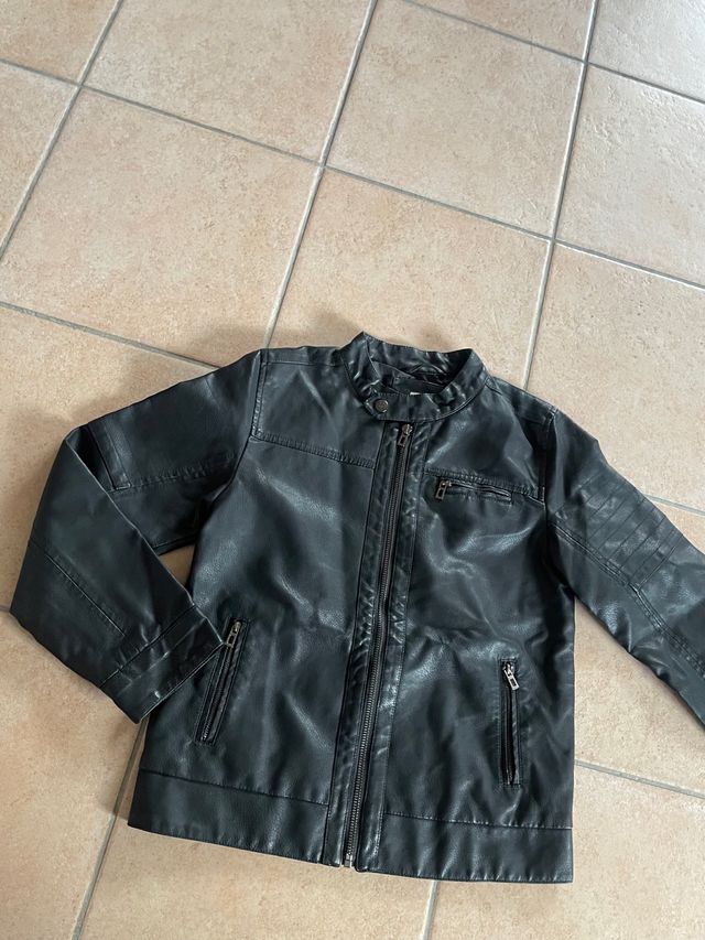 Chiodo ecopelle bambino