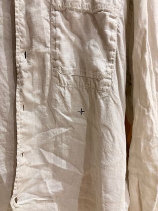 Camisa Stone Island Beige Lino