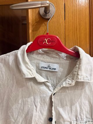 Camisa Stone Island Beige Lino