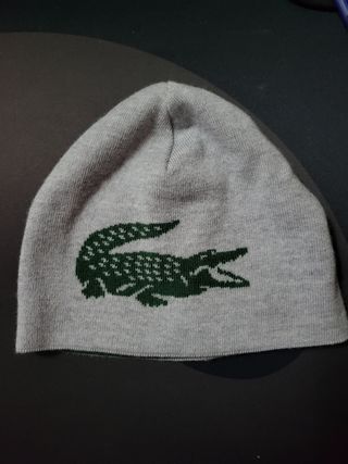 Cappello Lacoste Grigio con Coccodrillo Verde 