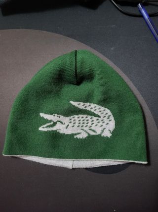 Cappello Lacoste Grigio con Coccodrillo Verde 