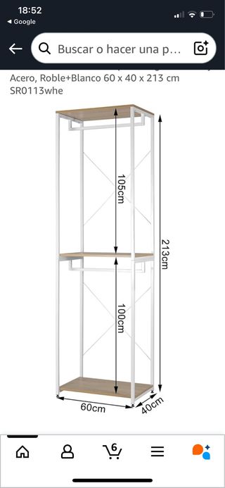 percheros de madera y metal