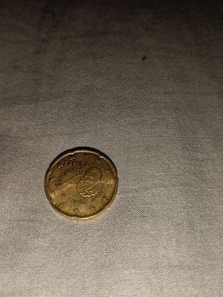 Moneda 20 céntimos España Cervantes 2016