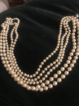 Collar perlas de 5 vueltas