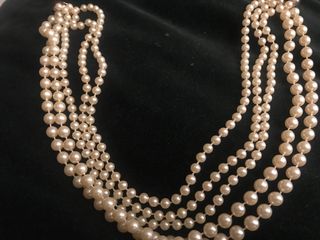 Collar perlas de 5 vueltas