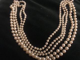 Collar perlas de 5 vueltas