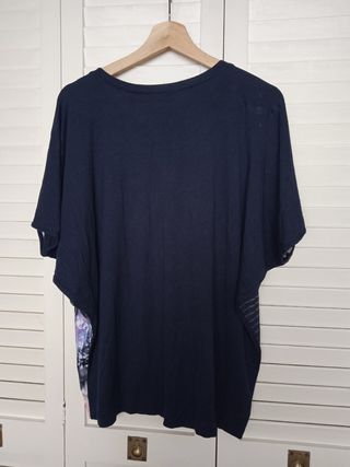 Camiseta Punto Roma Talla L Estampado Mujer