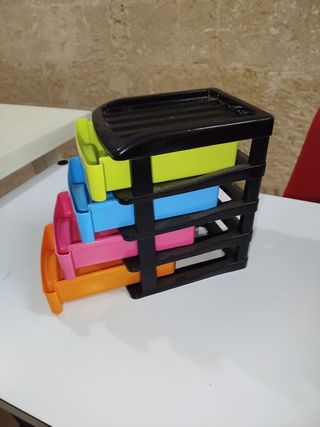 Contenitore portaoggetti impilabile 4 cassetti