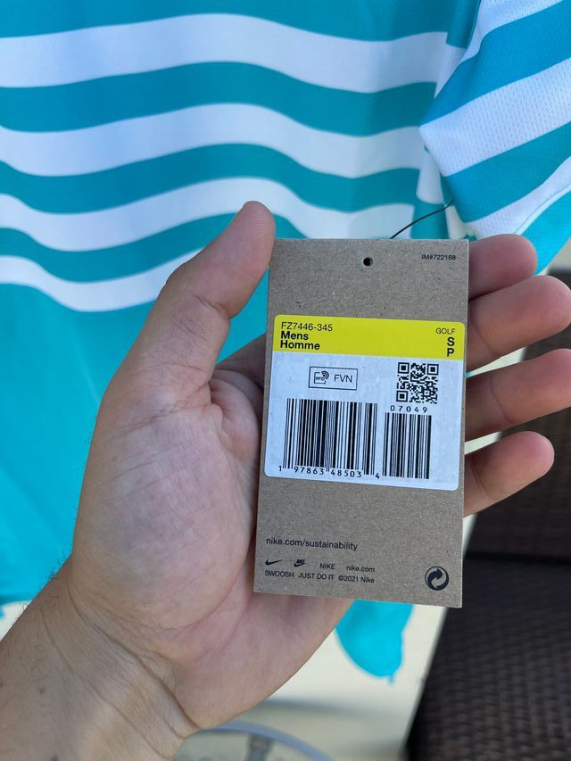 Camiseta Polo Nike Rayas Talla S