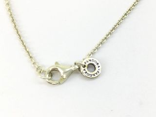 Collar bisutería plateado con circonitas