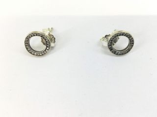 Collar bisutería plateado con circonitas