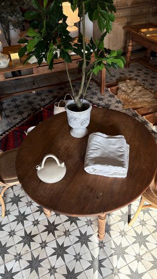 Mesa extensible francesa de madera