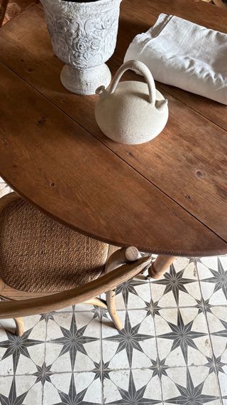 Mesa extensible francesa de madera
