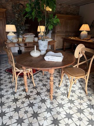 Mesa extensible francesa de madera