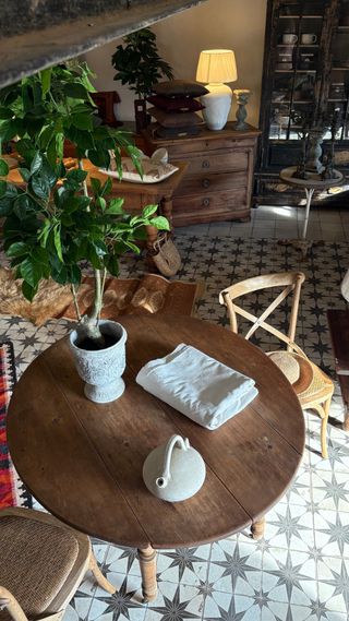 Mesa extensible francesa de madera