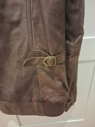 Chaqueta de Piel Marrón