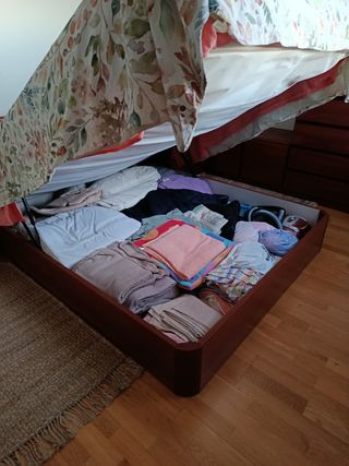 Canapé abatible cama 1,50m madera