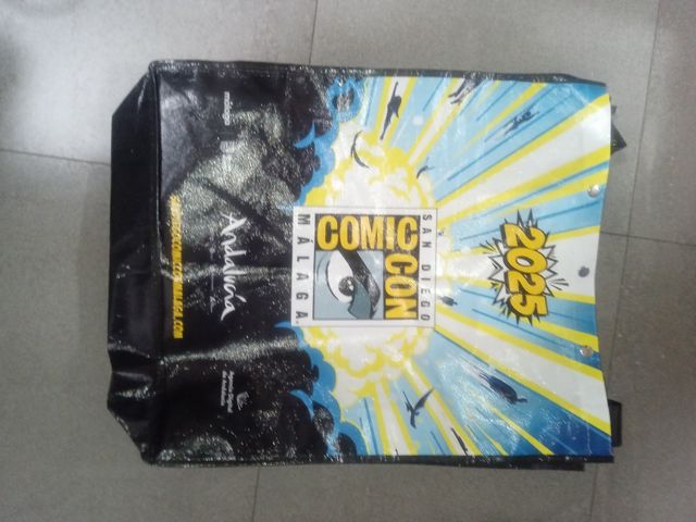 Mochila Comic Con Málaga 2025. 