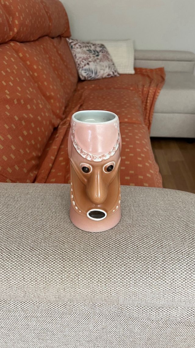 Jarra taza cerámica decoración