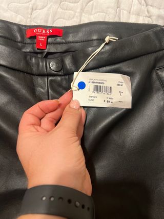 Pantalón Guess Piel Negro Talla L