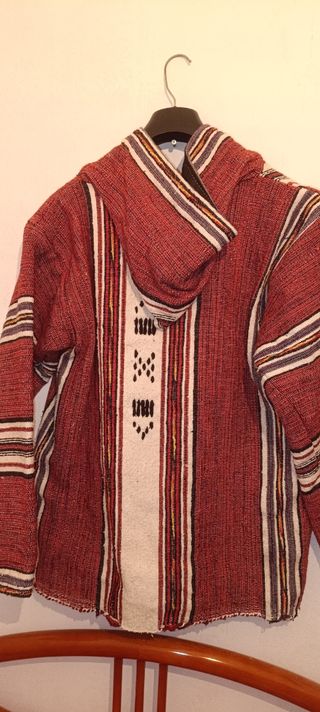 Chaqueta de rayas con botones de madera