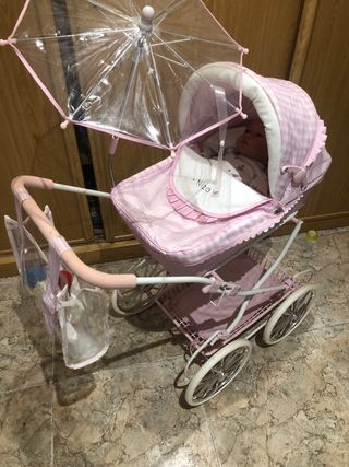 Carro de juguete rosa