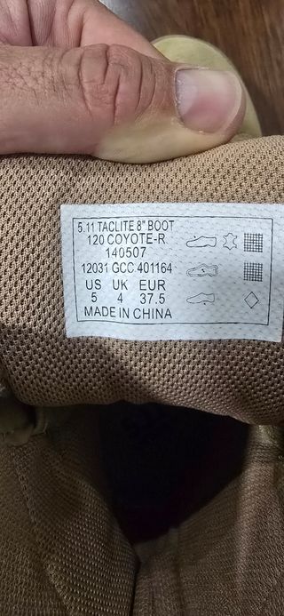 Botas 5.11 Tactical Coyote 8