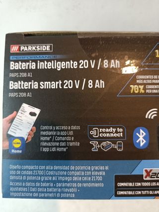 Lote 8Ah dos Baterías SMART PARKSIDE 