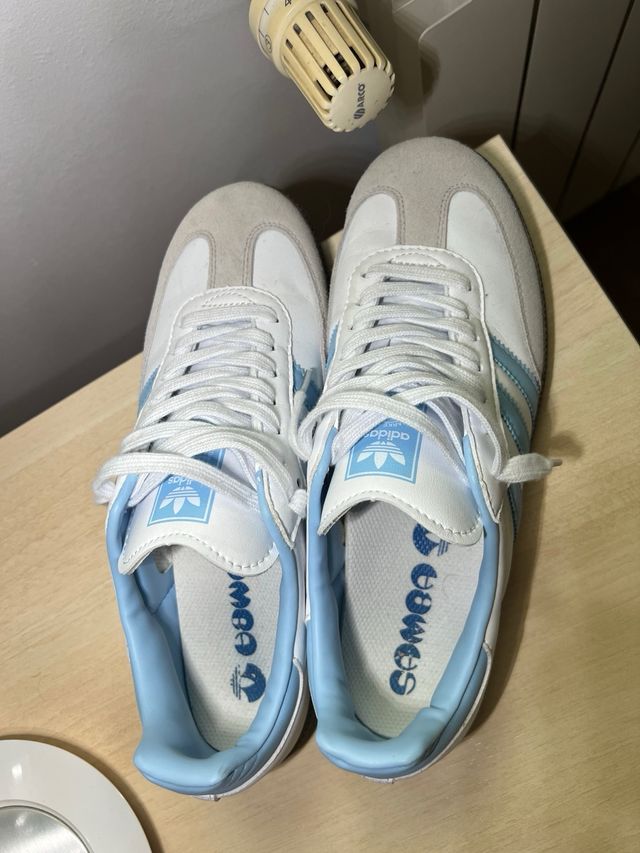 Adidas Samba Blanco/Azul Talla 44
