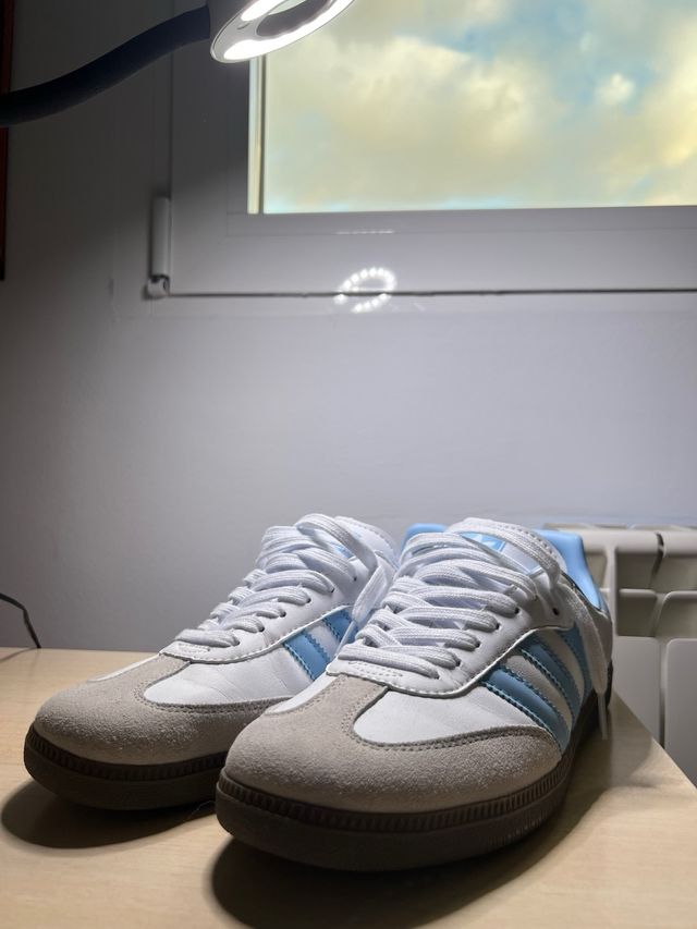 Adidas Samba Blanco/Azul Talla 44