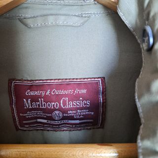 Trench Marlboro Classics uomo vintage verde oliva