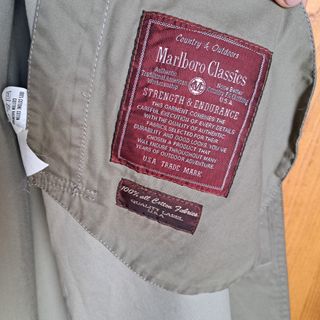 Trench Marlboro Classics uomo vintage verde oliva