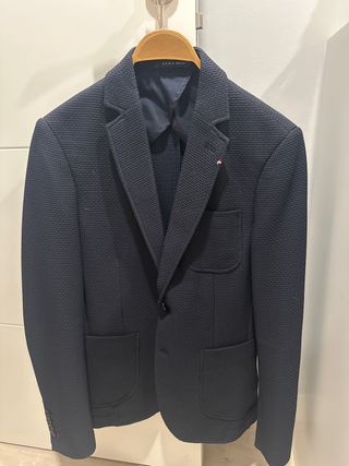 Americana Zara Azul Texturizada