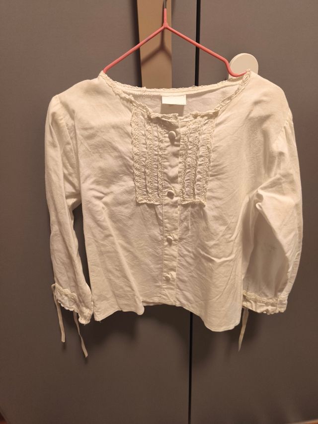 Blusa Baturra Niña Blanca