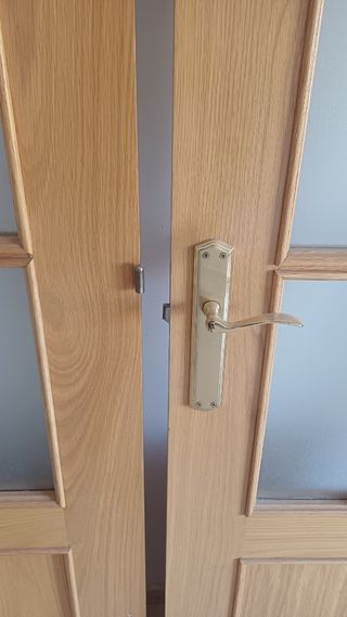Puertas de madera con cristal