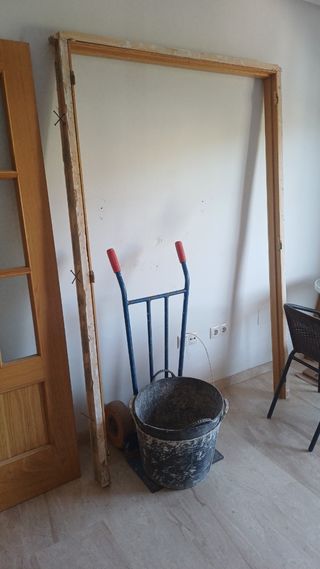 Puertas de madera con cristal