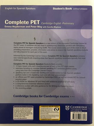 Complete PET for Spanish Speakers Student's Boo...