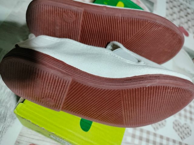 Zapatillas lona JAVER blancas talla 28