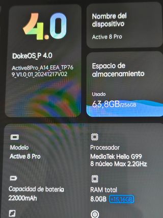 Tablet Blackview 256GB 8GB RAM +16