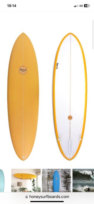 Tabla surf Honey Surfboards Sting 7'6x22’5x3. 54L 
