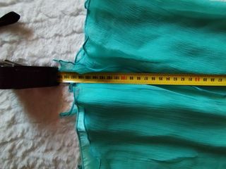 Vestido verde seda talla 42