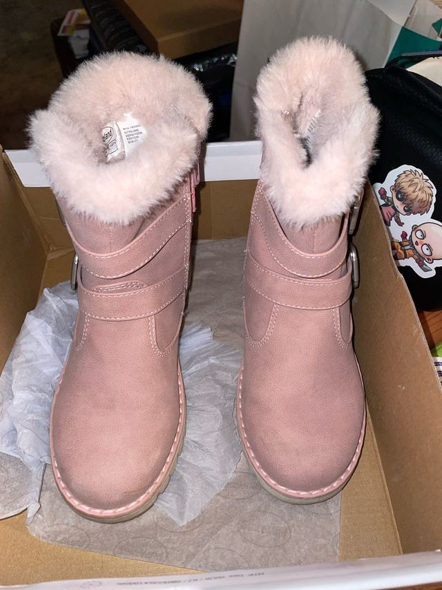 Botas niña rosas talla 30, usado pocas veces