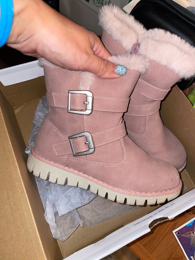 Botas niña rosas talla 30, usado pocas veces