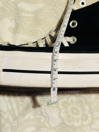 Converse Plataforma Negras Talla 39