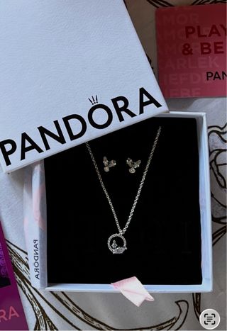Conjunto Pandora Collar y Pendientes 