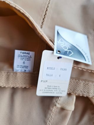 Faja pantalón Lycra T.6/S Beige
