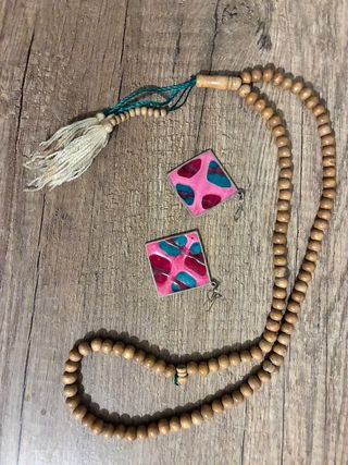 Collar y pendientes vintage