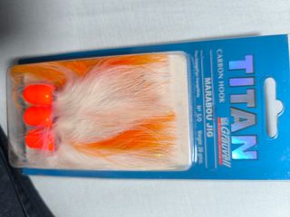 Titan Marabou Jig Carbon Hook Nº 5/0