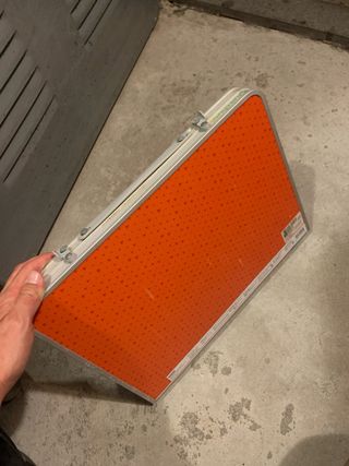 Mesa plegable camping Decathlon naranja